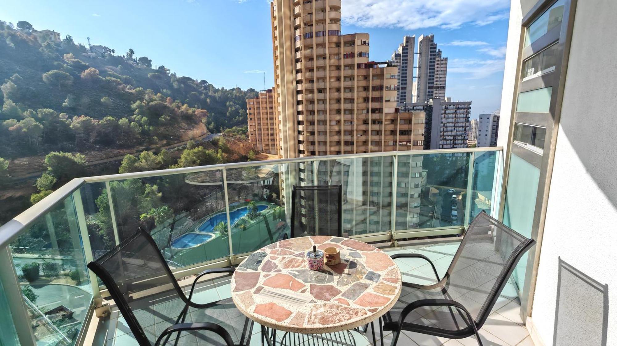 Skyline 5 Apartment With Private Balcony And Nice Views 베니돔 외부 사진